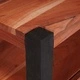 ТВ шкаф от масивно акациево дърво 110x30x40 см с 2 чекмеджета кафяв