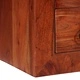 Шкаф от масивно акациево дърво 80x30x55 см с 6 чекмеджета кафяв