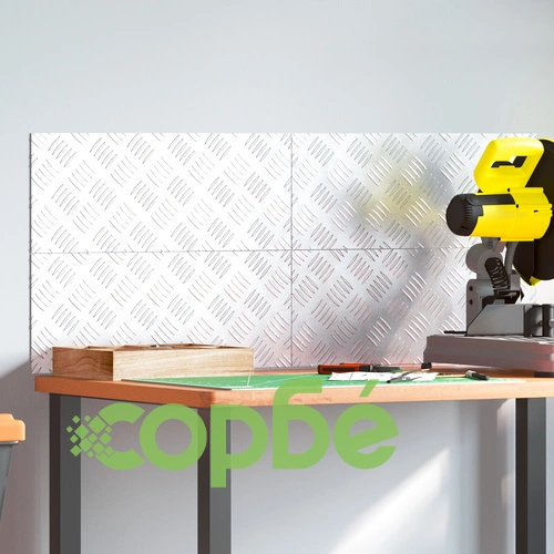 Алуминиеви ромбоидни панели за стъпала - 4 броя, неплъзгащи, 50x20 см ➤ топ цена ➤ sorbe.bg