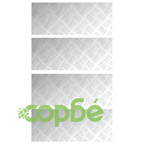 Алуминиеви ромбоидни панели за стъпала - 4 броя, неплъзгащи, 50x20 см ➤ топ цена ➤ sorbe.bg