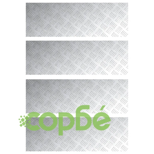 Алуминиеви плоскости с чекер против подхлъзване, 4 бр., 90x30 см ➤ топ цена ➤ sorbe.bg