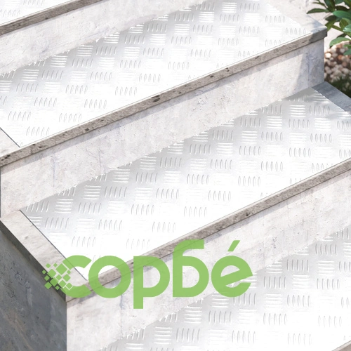 Алуминиеви плоскости с чекер против подхлъзване, 4 бр., 90x30 см ➤ топ цена ➤ sorbe.bg