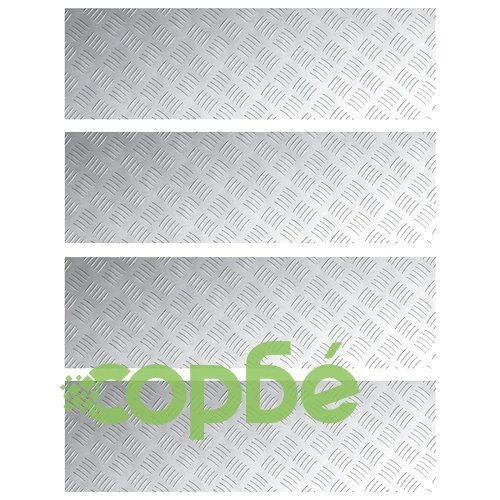 Алуминиеви противоплъзгащи плочи с рибена кост, 4 бр., размер 100x30x0.2 см ➤ топ цена ➤ sorbe.bg