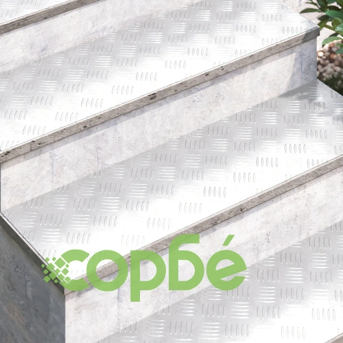 Алуминиеви противоплъзгащи плочи с рибена кост, 4 бр., размер 100x30x0.2 см ➤ топ цена ➤ sorbe.bg