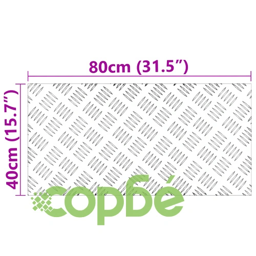 Алуминиеви противоплъзгащи стъпала за стълби, 4 броя, 80x40 см ➤ топ цена ➤ sorbe.bg