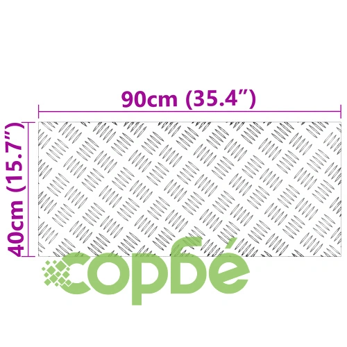 Антиплъзгащи алуминиеви плоскости с рифел, 2 броя, 90x40 см ➤ топ цена ➤ sorbe.bg