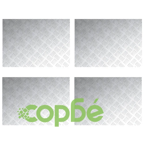 Алуминиеви противоплъзгащи чекръстни плочи за стълби, 4 бр., 70x50 см ➤ топ цена ➤ sorbe.bg