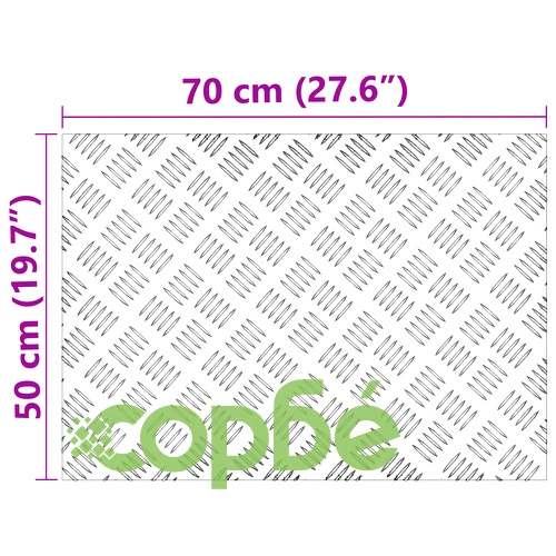 Алуминиеви противоплъзгащи чекръстни плочи за стълби, 4 бр., 70x50 см ➤ топ цена ➤ sorbe.bg