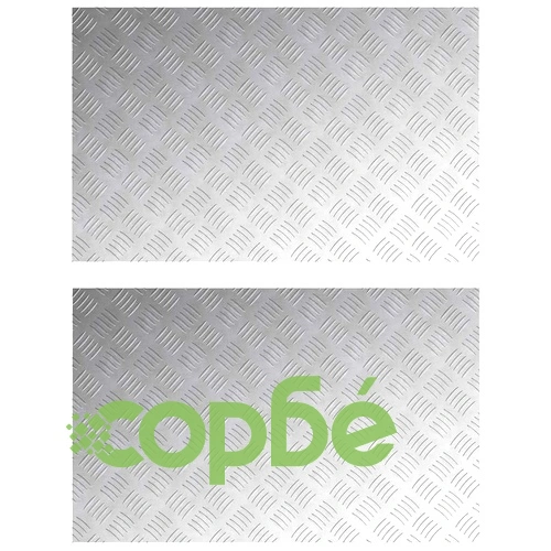 Алуминиеви противоплъзгащи плочи 2 бр. 80x50 см сребристи ➤ топ цена ➤ sorbe.bg