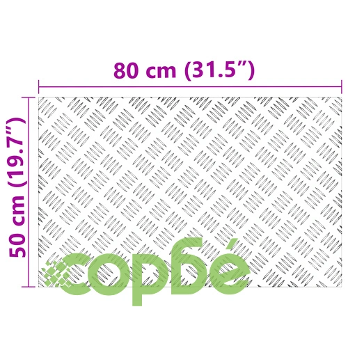 Антиплъзгащи алуминиеви плочи за стълби, 4 бр., 80x50x0.3 см, сребристи ➤ топ цена ➤ sorbe.bg
