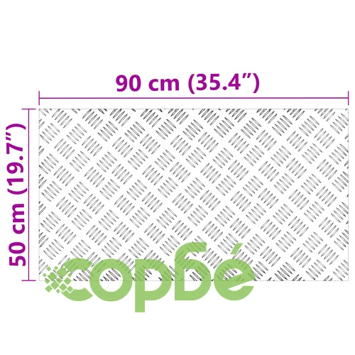 Алуминиеви Checker Плочи за Стълби - 4 бр. Неплъзгащи 90x50 см, Дебелина 0.2 см ➤ топ цена ➤ sorbe.bg