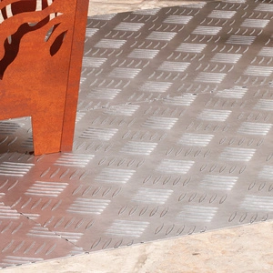 Алуминиеви противохлъзгащи стъпала за стълби, 4 броя, 100x50 см