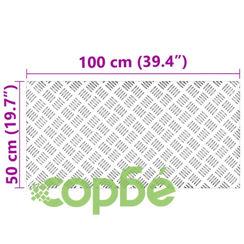 Алуминиеви противохлъзгащи стъпала за стълби, 4 броя, 100x50 см ➤ топ цена ➤ sorbe.bg