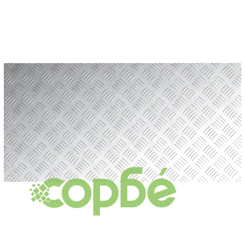 2 броя алуминиеви чекер плочи против плъзгане 100x50 см, дебелина 3 мм ➤ топ цена ➤ sorbe.bg