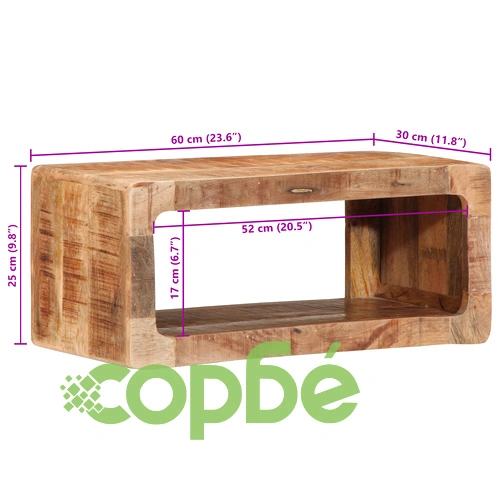 Шкаф за медия от масивно мангово дърво - 60 x 30 x 25 см ➤ топ цена ➤ sorbe.bg
