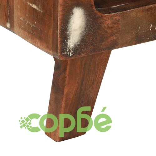Масичка за кафе 90x50x35 см от регенерирано дърво масив ➤ топ цена ➤ sorbe.bg