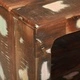 Масичка за кафе 50x50x35 см от регенерирано дърво масив