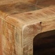Масичка за кафе от масивно мангово дърво 90x50x35 см с рафт