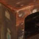 ТВ шкаф от масивна регенерирана дървесина 80x32x36 см с рафт
