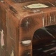 ТВ шкаф с рафт 100x32x36 см от масивна регенерирана дървесина