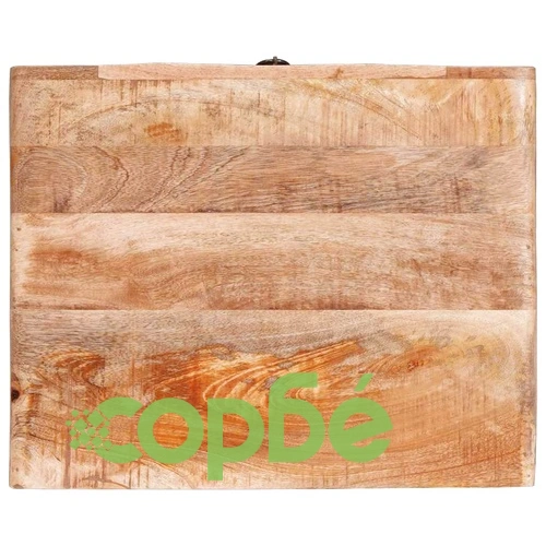 Странична масичка с врата и чекмедже от масивно мангово дърво 40x32x46 см кафява ➤ топ цена ➤ sorbe.bg