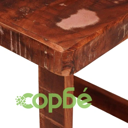 Комплект от 2 масички от регенерирано масивно дърво многоцветни 46x46x45 см ➤ топ цена ➤ sorbe.bg