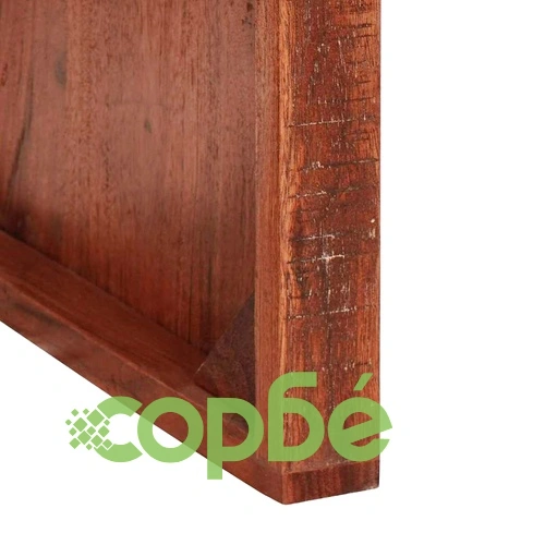 Комплект стекваеми масички от регенерирано дърво масив - 2 броя многоцветни ➤ топ цена ➤ sorbe.bg