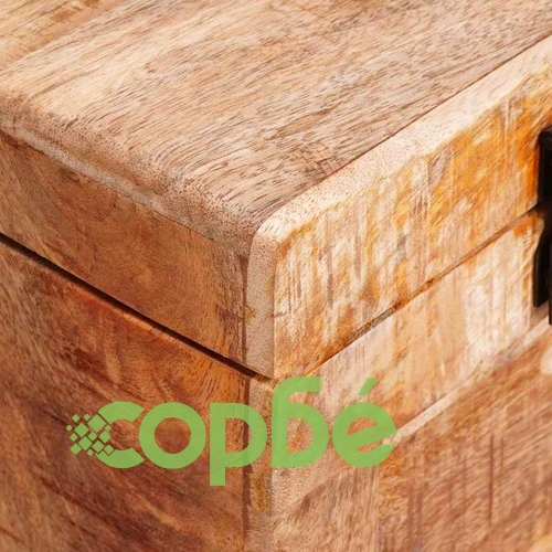 Кутия за съхранение с крака 70x35x40 см масивно мангово дърво ➤ топ цена ➤ sorbe.bg