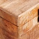 Кутия за съхранение с крака 70x35x40 см масивно мангово дърво