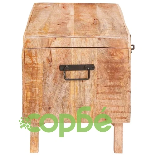 Кутия за съхранение с крака 70x35x40 см масивно мангово дърво ➤ топ цена ➤ sorbe.bg