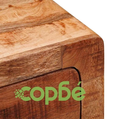 Стенен шкаф за нощно шкафче от масивно мангово дърво с чекмедже, кафяв, 40x30x36 см ➤ топ цена ➤ sorbe.bg