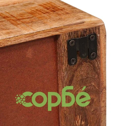 Стенен шкаф за нощно шкафче от масивно мангово дърво с чекмедже, кафяв, 40x30x36 см ➤ топ цена ➤ sorbe.bg