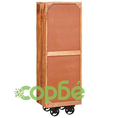 Висок шкаф от масивно мангово дърво, кафяв, 40 x 30 x 120.5 см ➤ топ цена ➤ sorbe.bg