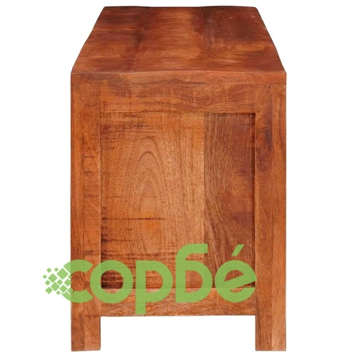 ТВ шкаф от масивно мангово дърво 110 x 30 x 40 cm в кафяво ➤ топ цена ➤ sorbe.bg