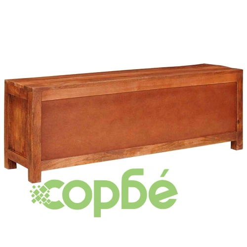 ТВ шкаф от масивно мангово дърво 110 x 30 x 40 cm в кафяво ➤ топ цена ➤ sorbe.bg