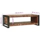 Масичка за кафе от регенерирано дърво масив 120 x 50 x 38 см с рафт