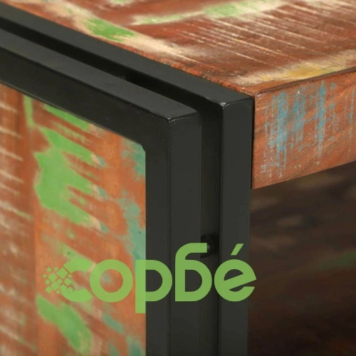 Масичка за кафе от регенерирано дърво масив 90x50x38 см кафяво ➤ топ цена ➤ sorbe.bg