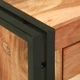 Масичка за кафе от масивно акациево дърво 90x50x38 см кафява