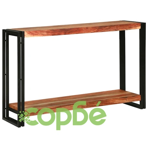 Конзолна маса от масивно акациево дърво 120x33x75 см кафяво ➤ топ цена ➤ sorbe.bg