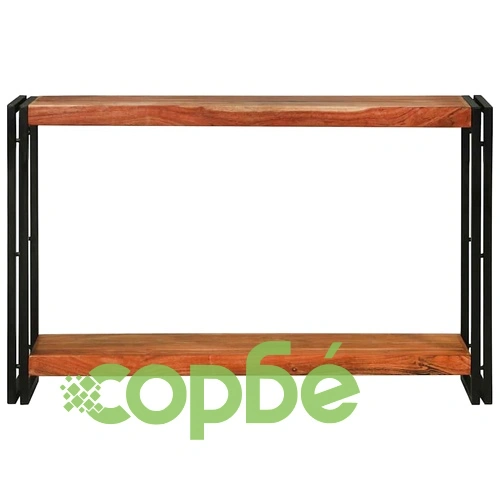 Конзолна маса от масивно акациево дърво 120x33x75 см кафяво ➤ топ цена ➤ sorbe.bg