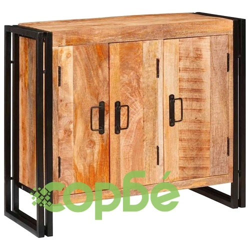 Служебен шкаф от мангово дърво масив 80x33x70 см кафяв цвят ➤ топ цена ➤ sorbe.bg