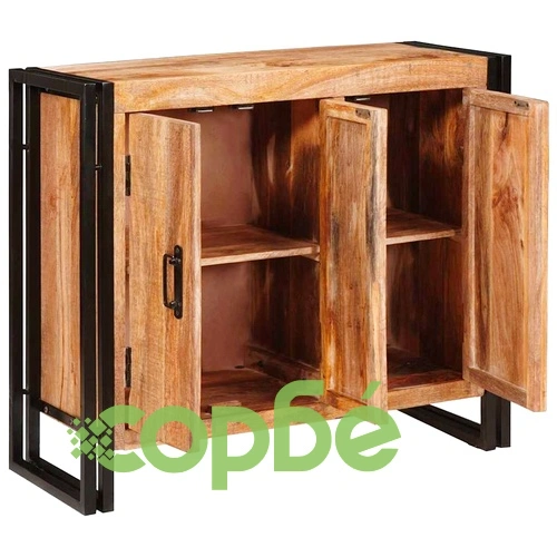 Служебен шкаф от мангово дърво масив 80x33x70 см кафяв цвят ➤ топ цена ➤ sorbe.bg