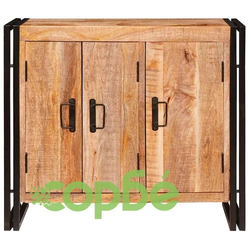 Служебен шкаф от мангово дърво масив 80x33x70 см кафяв цвят ➤ топ цена ➤ sorbe.bg