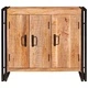 Служебен шкаф от мангово дърво масив 80x33x70 см кафяв цвят