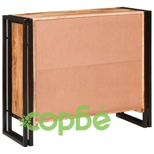 Служебен шкаф от мангово дърво масив 80x33x70 см кафяв цвят ➤ топ цена ➤ sorbe.bg