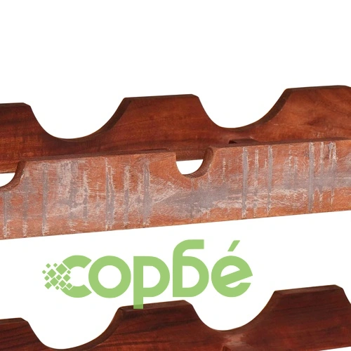 Винен рафт 100 x 45 x 33 см от солидна рециклирана дървесина ➤ топ цена ➤ sorbe.bg
