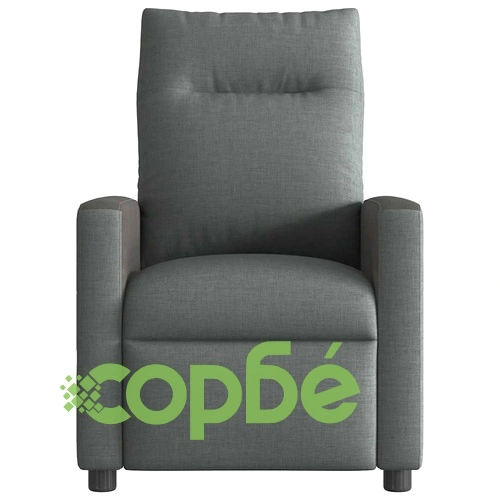 Реклайнер Фотьойл с Текстилна Тапицерия, Тъмносив, 69x86x100 см ➤ топ цена ➤ sorbe.bg