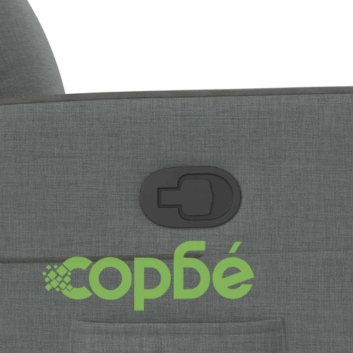 Реклайнер Фотьойл с Текстилна Тапицерия, Тъмносив, 69x86x100 см ➤ топ цена ➤ sorbe.bg