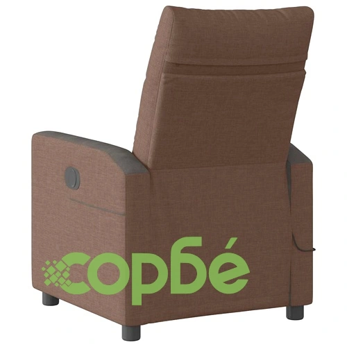 Масажен наклоняем стол от текстил, кафяв, с 6-точков вибрационен масаж ➤ топ цена ➤ sorbe.bg