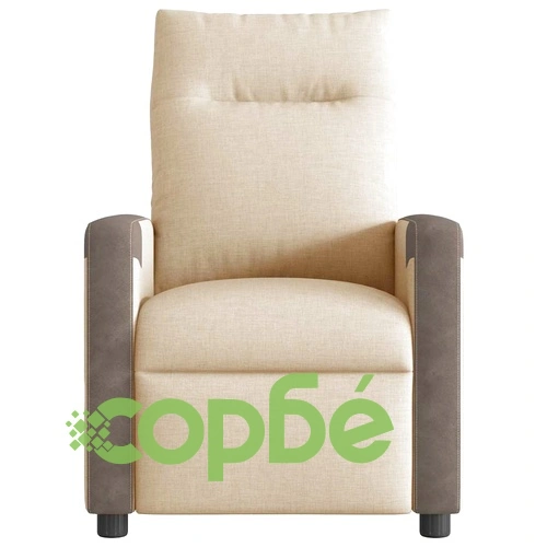 Наклоняем стол от текстил в кремав цвят с регулируема облегалка ➤ топ цена ➤ sorbe.bg